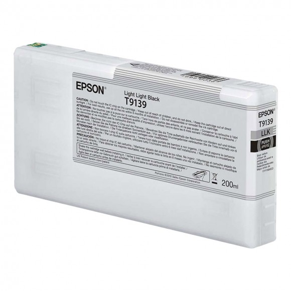 Epson Light Light Black 200ml Ink for SC-P5000 T9139